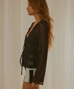 Peppermayo Exclusive Parisian Balcony Tie Top - Black -Peppermayo cloth-shop d5c43c4080f54f229465900ceb0122b1 scaled