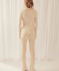 Peppermayo Exclusive Snowfall Rib Knit Pants - Oatmeal -Peppermayo cloth-shop d64a34ab3b08498f889462c25a57758d