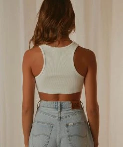Peppermayo Exclusive Alfie Crop Singlet - White 9 Peppermayo Exclusive Alfie Crop Singlet - White -Peppermayo cloth-shop d87dfb97414a43fbaef389d38824fb47 scaled