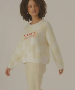 Vacancy Supply Grand Prix Knit Jumper - Off White Check -Peppermayo cloth-shop d952213b52c042169e6dd8f0ff55442d scaled