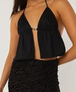Peppermayo Exclusive Mystic Halter Top - Black