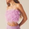 Peppermayo Exclusive The Night Is Ours Feather Crop - Lilac Love