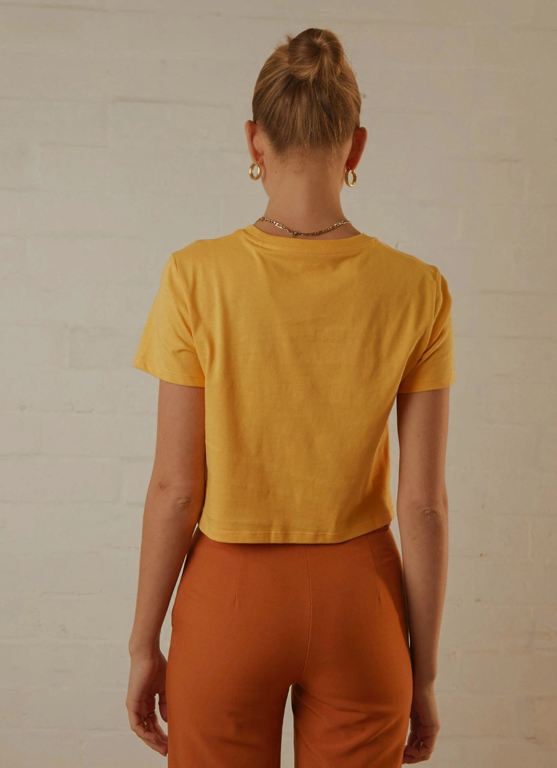 Levi's Cropped Jordie Tee - Sunrise Amber 4 Levi's Cropped Jordie Tee - Sunrise Amber - Image 4