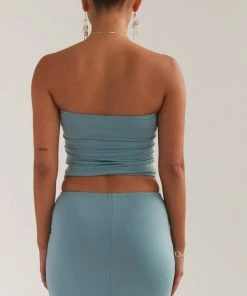 Silk X Peppermayo Organic Forms Tube Top - Antiqued Aqua -Peppermayo cloth-shop df638f12f8154c378bfe162bb9605c21 scaled