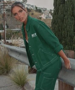 Riley Hubatka X Peppermayo Pit Stop Drill Shirt - Military Green -Peppermayo cloth-shop e0125e306dbb4151a8e07ab2d64ef25b scaled