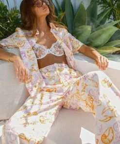 Peppermayo X Rikki Day Sicilian Linen Pants - Oceanus