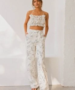 Peppermayo X Rikki Day Sicilian Linen Pants - Aperitivo