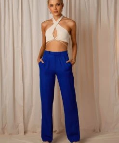 Peppermayo Exclusive Set The Tone Suit Pants - Cobalt