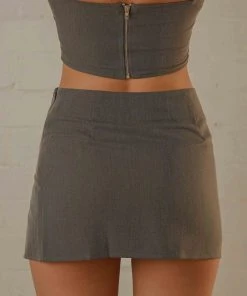 Peppermayo Exclusive Maggie Mini Skirt - Charcoal -Peppermayo cloth-shop e41b7288d79a461fbed65bbc5cc947c3 scaled