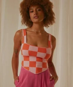 Peppermayo Exclusive Alfresco Nights Bustier Top - Pink Check 7 Peppermayo Exclusive Alfresco Nights Bustier Top - Pink Check -Peppermayo cloth-shop e43632562e2d4d02bff2a38b17f3387e scaled