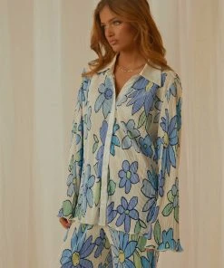 Peppermayo Exclusive Change Of Pace Shirt - Blue Blossom -Peppermayo cloth-shop e4640008d08b47da8a3b7d9855bf16c6 scaled