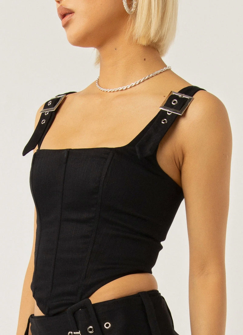 Peppermayo Exclusive Surrender Bustier - Black 4 Peppermayo Exclusive Surrender Bustier - Black - Image 4
