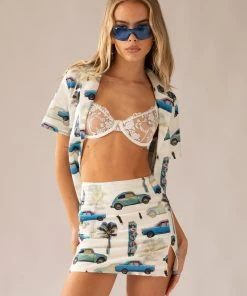 Peppermayo Exclusive Days Like This Linen Mini Skirt - Paved Paradise -Peppermayo cloth-shop e7843e0cd6254703a7fd095e65e2dc67