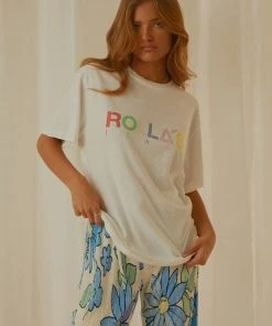 Rolla's Candy Logo Tomboy Tee - White -Peppermayo cloth-shop e8ad9a431c4a44b0ab427e206046c03e scaled