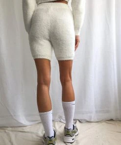 Peppermayo Trends Knit Shorts - Cream -Peppermayo cloth-shop e911f09073064f8a8f55d4d69e451074