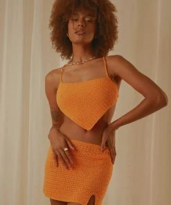 Peppermayo Exclusive Cancun Crochet Halter Top - Tangerine -Peppermayo cloth-shop e9ac9006b1fc40aaa19513291626a77f scaled
