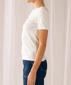 Rolla's Blue Jean Tight Rib Tee - White -Peppermayo cloth-shop ea5ff1c5da224e4c99a1c40436715878