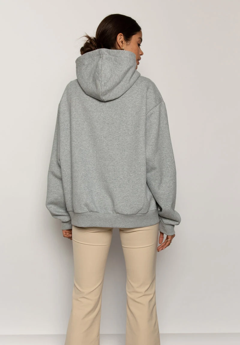 Peppermayo Exclusive Frost Bite Oversized Hoodie - Grey Marle 4 Peppermayo Exclusive Frost Bite Oversized Hoodie - Grey Marle - Image 4