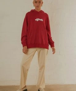 Afends Grow Some Hemp Oversized Hood - Deep Red -Peppermayo cloth-shop eaa995d9ae604a1c99ae65662ac21a43 scaled