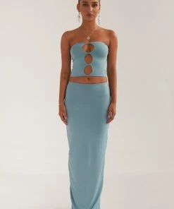 Silk X Peppermayo Organic Forms Tube Top - Antiqued Aqua -Peppermayo cloth-shop edf11b70651c407bbce81615cdeae9dd scaled