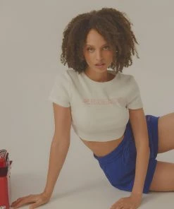 Vacancy Supply Rebel Rider Baby Tee - Off White