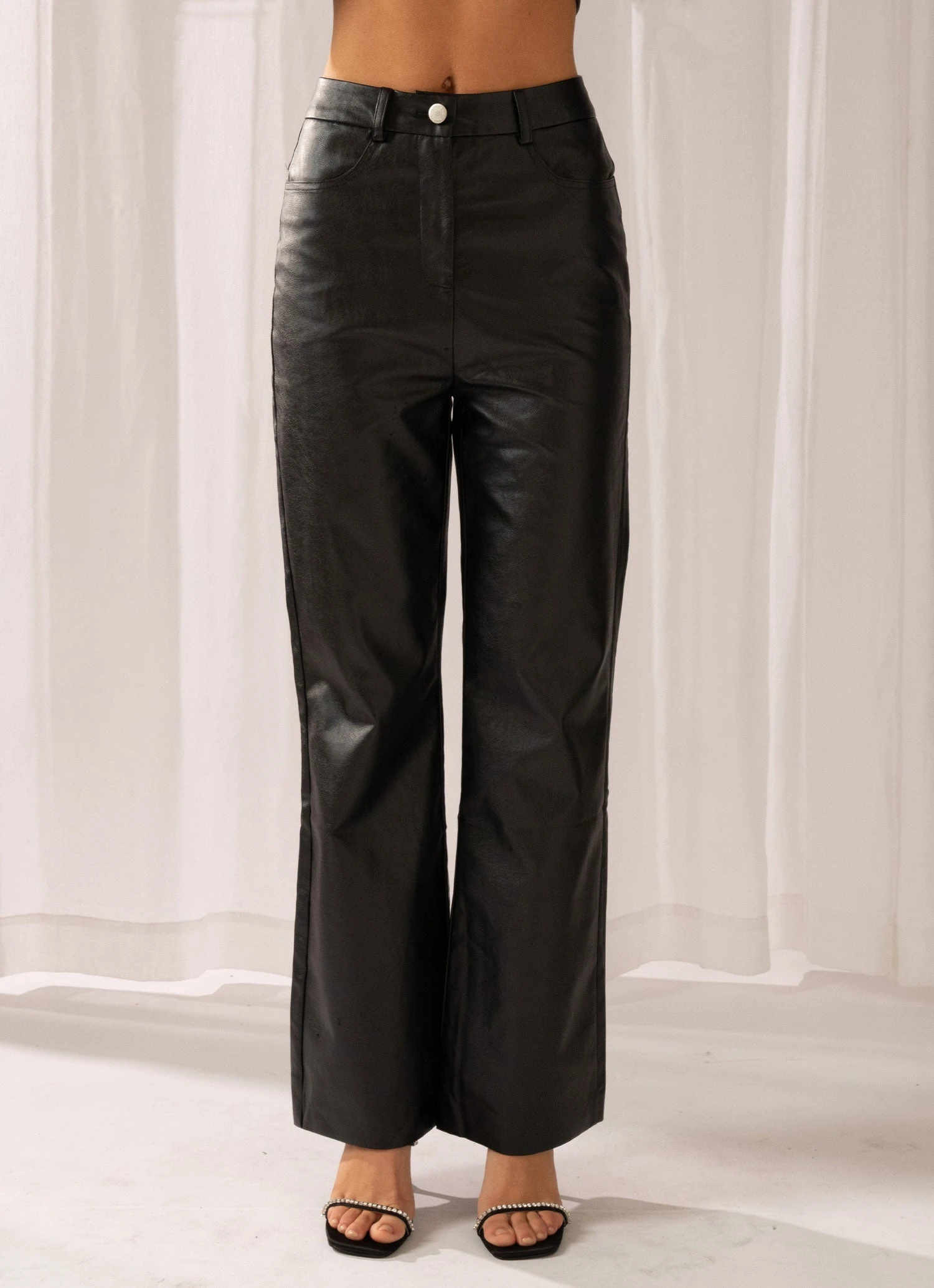 Peppermayo Exclusive Bad To The Bone PU Pants - Black 1 Peppermayo Exclusive Bad To The Bone PU Pants - Black