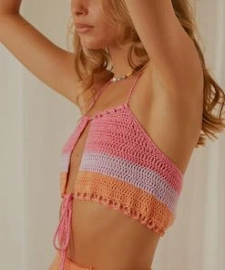 Peppermayo Exclusive Beachcomber Crochet Top - Pink -Peppermayo cloth-shop f0543b2d644345308d016380f4ea9fee scaled
