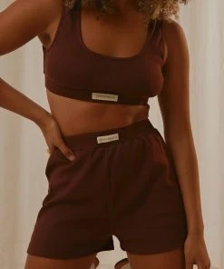 Peppermayo Exclusive PM Basic Organic Cotton Shorts - Choc Brown