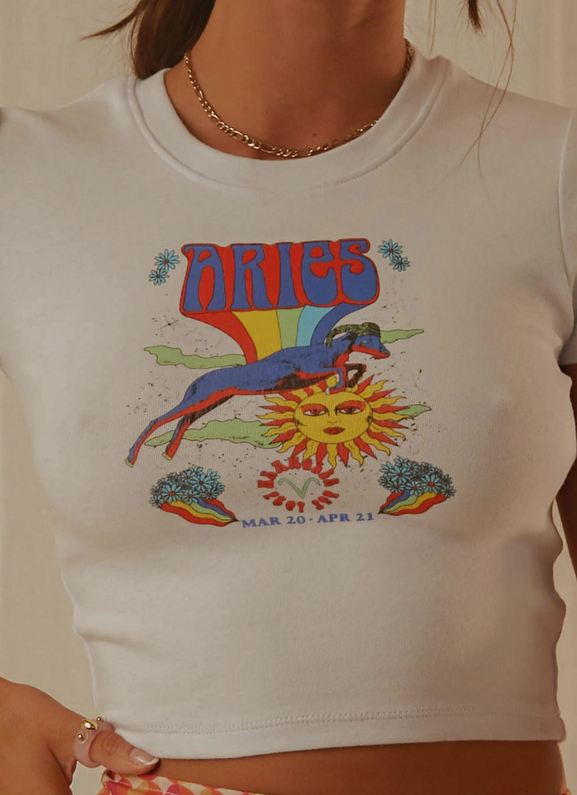 Wrangler Aries Baby Tee - White 6 Wrangler Aries Baby Tee - White - Image 6