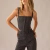 Peppermayo Exclusive Mia Suit Bustier - Charcoal
