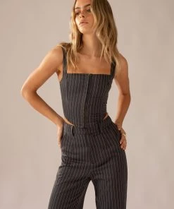 Peppermayo Exclusive Mia Suit Bustier - Charcoal