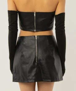 Peppermayo Exclusive Change Of Tune PU Skirt - Black PU 11 Peppermayo Exclusive Change Of Tune PU Skirt - Black PU -Peppermayo cloth-shop f60b8761ba284a8485aad8172b329a17