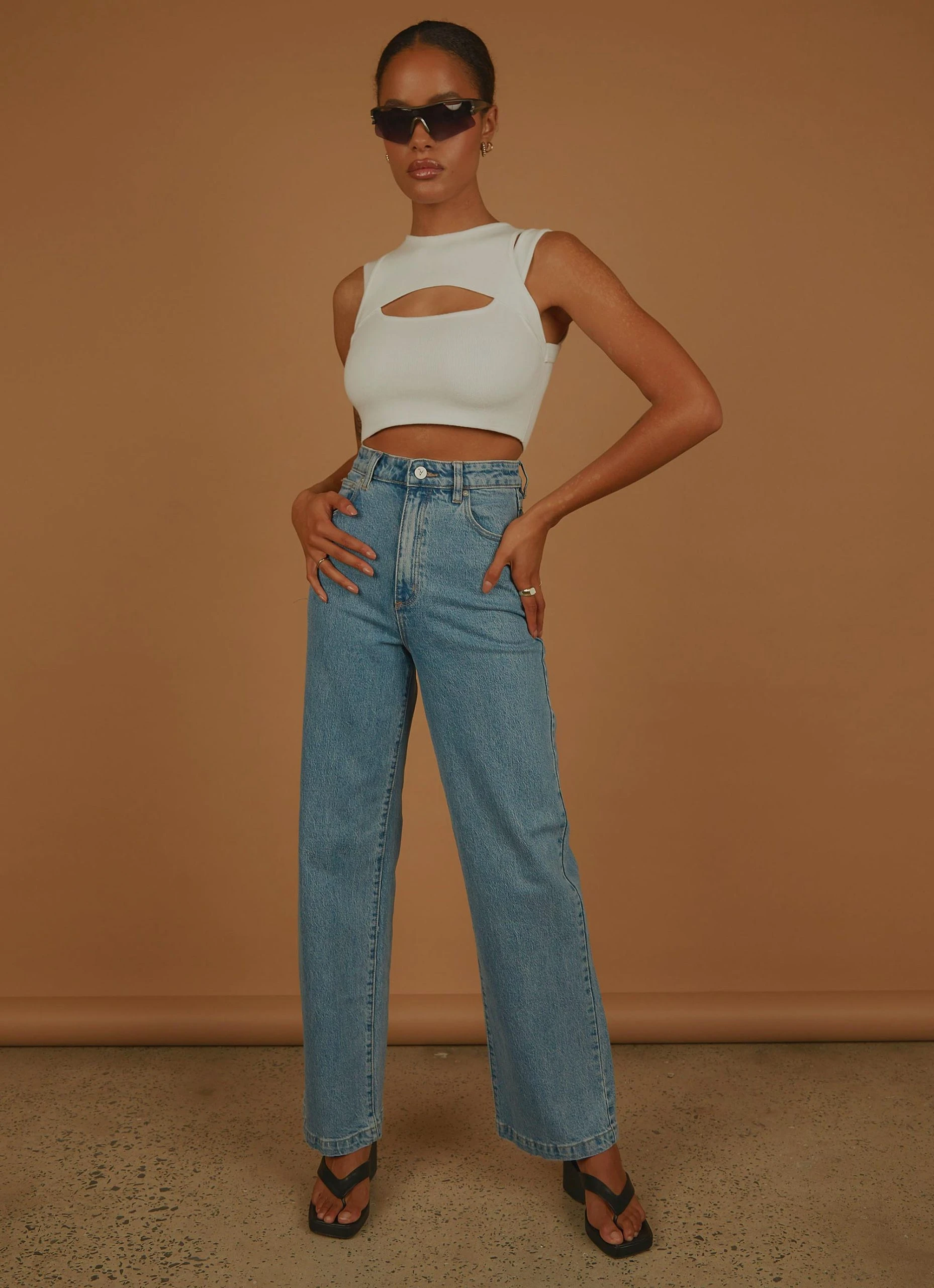 Peppermayo Exclusive Gigi Girl Knit Crop - White 3 Peppermayo Exclusive Gigi Girl Knit Crop - White - Image 3