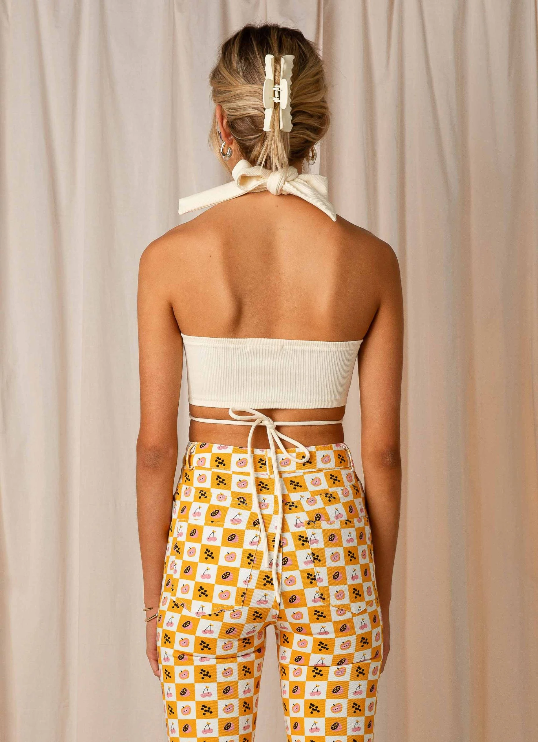 Peppermayo Exclusive On The Run Crop - Ivory 4 Peppermayo Exclusive On The Run Crop - Ivory - Image 4