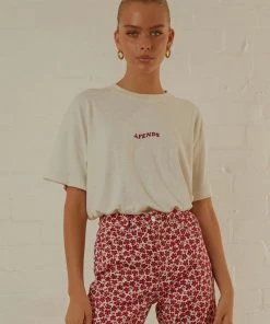 Afends Grow Some Hemp Oversized Tee - Off White