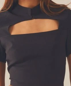 Peppermayo Exclusive London Electric Top - Charcoal -Peppermayo cloth-shop fc0470d28f3b447e85d771c7ec382c16