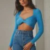 Peppermayo Superlove Crop Top - Blue