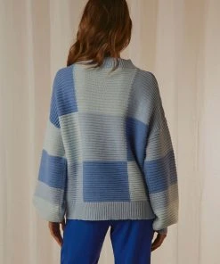 Peppermayo Exclusive Tulum Nights Knit Jumper - Blue Patchwork -Peppermayo cloth-shop ff0750e0be2e4514bf9e3904cdb32672 scaled