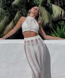 Peppermayo Exclusive Perri Ladder Knit Tank - Ivory