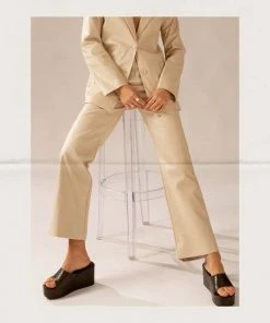 Peppermayo Exclusive Bad To The Bone PU Pants - Stone -Peppermayo cloth-shop thumb 6 scaled