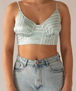 4TH & RECKLESS Francesca Top - Sage Print -Peppermayo cloth-shop untitled 1165 6